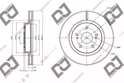 Тормозной диск DJ PARTS BD1411